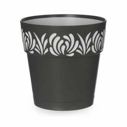 Maceta Autorriego Stefanplast Gaia Antracita Plástico 15 x 15 x 15 cm