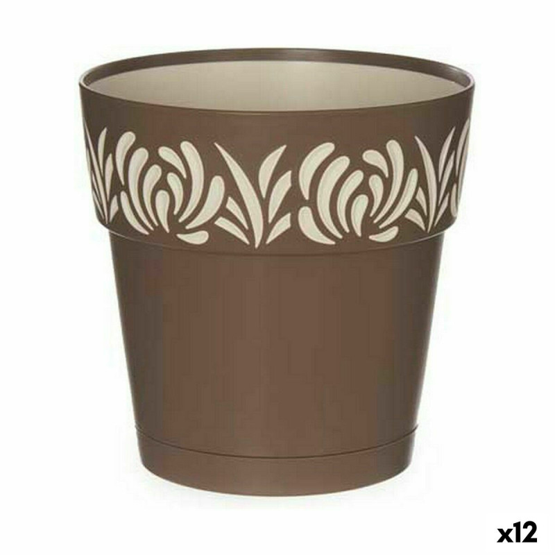 Maceta Autorriego Stefanplast Gaia Marrón Plástico 15 x 15 x 15 cm (