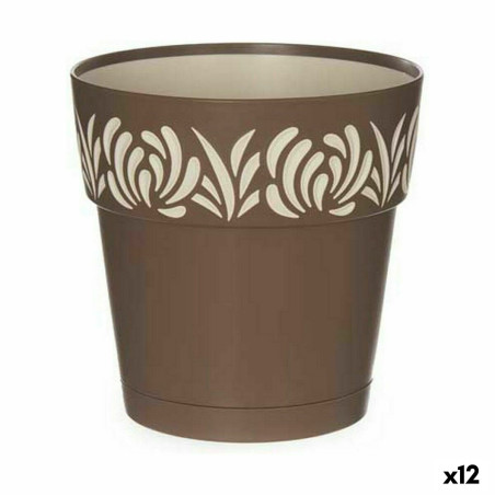 Maceta Autorriego Stefanplast Gaia Marrón Plástico 15 x 15 x 15 cm (