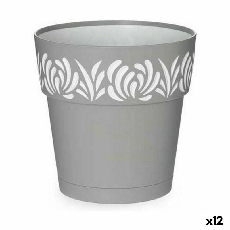 Maceta Autorriego Stefanplast Gaia Gris Plástico 19 x 19 x 19 cm (12