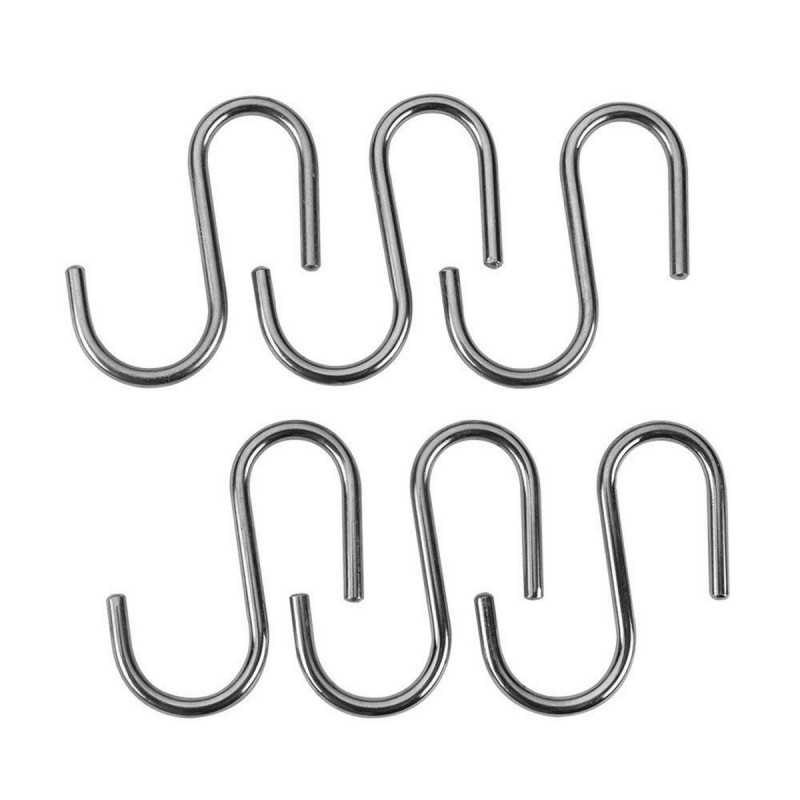 Gancho para colgar Metaltex Lonardo Cromado Metal 6,5 cm 6 Piezas Gancho para colgar Metaltex Lonardo Cromado Metal 6,5 cm 6 Piezas