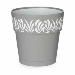 Maceta Autorriego Stefanplast Gaia Gris Plástico 19 x 19 x 19 cm (12