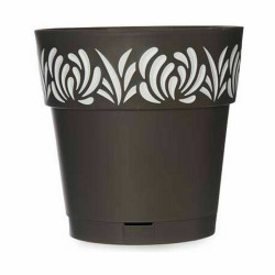 Maceta Autorriego Stefanplast Gaia Antracita Plástico 25 x 25 x 25 cm