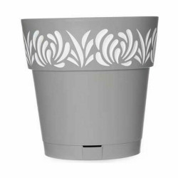 Maceta Autorriego Stefanplast Gaia Gris Plástico 25 x 25 x 25 cm (6 U