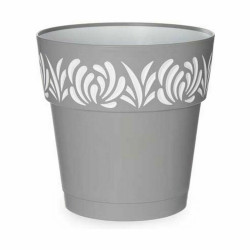 Maceta Autorriego Stefanplast Gaia Gris Plástico 25 x 25 x 25 cm (6 U