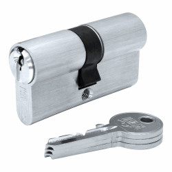 Cilindro IFAM F5S3030NC Níquel Europeo Plateado Latón Leva Corta (60