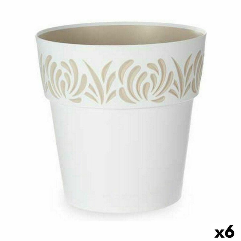 Maceta Autorriego Stefanplast Gaia Blanco Plástico 29 x 29 x 29 cm (6