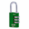 Candado de combinación IFAM Combi30 Verde Aluminio Acero cromado (3 c