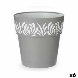 Maceta Autorriego Stefanplast Gaia Gris Plástico 29 x 29 x 29 cm (6 U