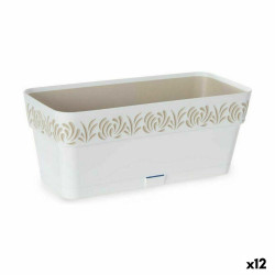 Jardinera Autorriego Stefanplast Gaia Blanco Plástico 13,3 x 12,3 x 2