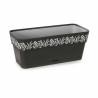 Jardinera Autorriego Stefanplast Gaia Antracita Plástico 13,3 x 12,3