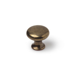 Pomo Rei 760 Redondo Dorado Metal 4 Unidades Desgastado (Ø 25 x 24 mm
