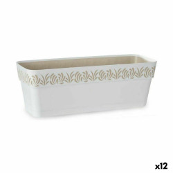Jardinera Autorriego Stefanplast Gaia Blanco Plástico 49,5 x 17 x 19