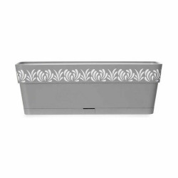 Jardinera Autorriego Stefanplast Gaia Gris Plástico 49,5 x 17 x 19 cm