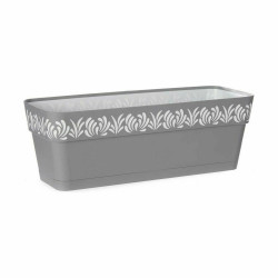 Jardinera Autorriego Stefanplast Gaia Gris Plástico 49,5 x 17 x 19 cm