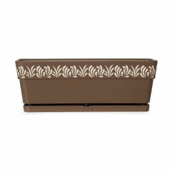 Jardinera Autorriego Stefanplast Gaia Marrón Plástico 18 x 17 x 49,5