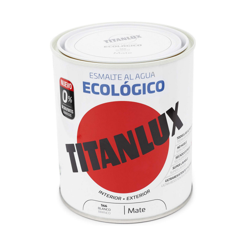 Barniz Titanlux 02t056634 750 ml Esmalte para acabados Blanco Mate Barniz Titanlux 02t056634 750 ml Esmalte para acabados Blanco Mate