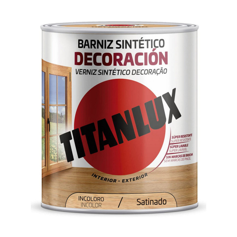 Barniz Titanlux m11100034 750 ml Incoloro Satinado Barniz Titanlux m11100034 750 ml Incoloro Satinado