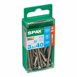 Caja de tornillos SPAX 4197000350401 Tornillo de madera Cabeza plana (