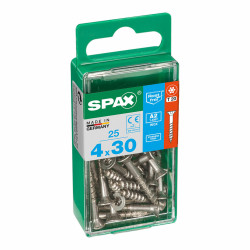 Caja de tornillos SPAX 4197000400301 Tornillo de madera Cabeza plana (