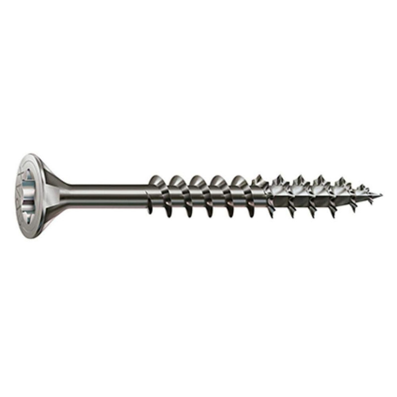 Caja de tornillos SPAX Madera Acero Inoxidable Cabeza plana 25 Piezas