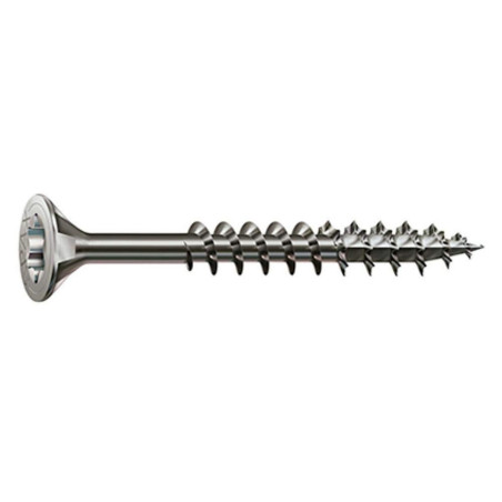 Caja de tornillos SPAX Madera Acero Inoxidable Cabeza plana 25 Piezas