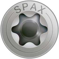 Caja de tornillos SPAX Madera Acero Inoxidable Cabeza plana 25 Piezas