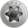 Caja de tornillos SPAX Madera Acero Inoxidable Cabeza plana 25 Piezas