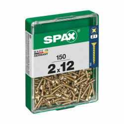 Caja de tornillos SPAX 4081020200122 Tornillo de madera Cabeza plana (