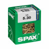 Caja de tornillos SPAX Tornillo de madera Cabeza plana (5 x 30 mm) (5,