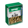 Caja de tornillos SPAX Yellox Madera Cabeza plana 25 Piezas (5 x 50 mm