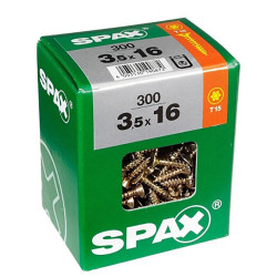 Caja de tornillos SPAX Yellox Madera Cabeza plana 75 Piezas (5 x 50 mm