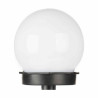 Baliza Bola Carga solar Blanco Negro Plástico 10 x 34,5 x 10 cm (12 U