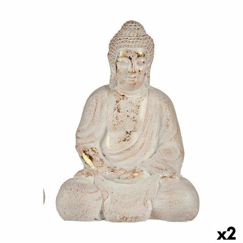 Figura Decorativa para Jardín Buda Poliresina 22,5 x 41,5 x 29,5 cm (