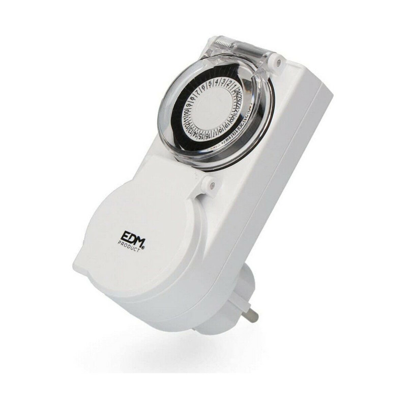 Programador EDM 24 horas Con Tapa IP44 3500 W 230 V 16 A Programador EDM 24 horas Con Tapa IP44 3500 W 230 V 16 A