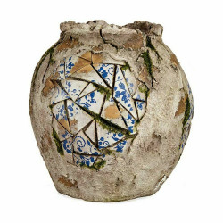 Figura Decorativa para Jardín Jarrón Poliresina 27 x 27 x 27 cm (2 U