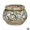 Figura Decorativa para Jardín Jarrón Poliresina 28 x 19,5 x 28 cm (2