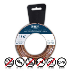 Cable EDM 10 m Marrón 1,5 mm