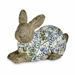 Figura Decorativa para Jardín Conejo Poliresina 20 x 29 x 40,5 cm (2