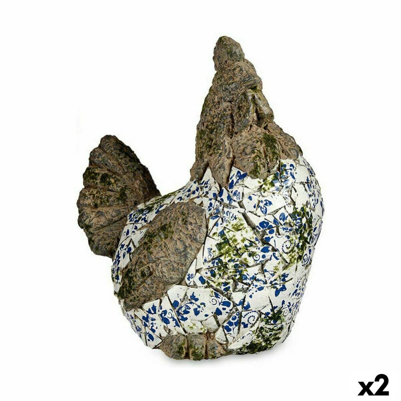 Figura Decorativa para Jardín Gallina Poliresina 22,5 x 39 x 34 cm (2 Figura Decorativa para Jardín Gallina Poliresina 22,5 x 39 x 34 cm (2