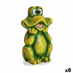 Figura Decorativa para Jardín Rana Cerámica 14 x 29 x 18,5 cm (8 Uni