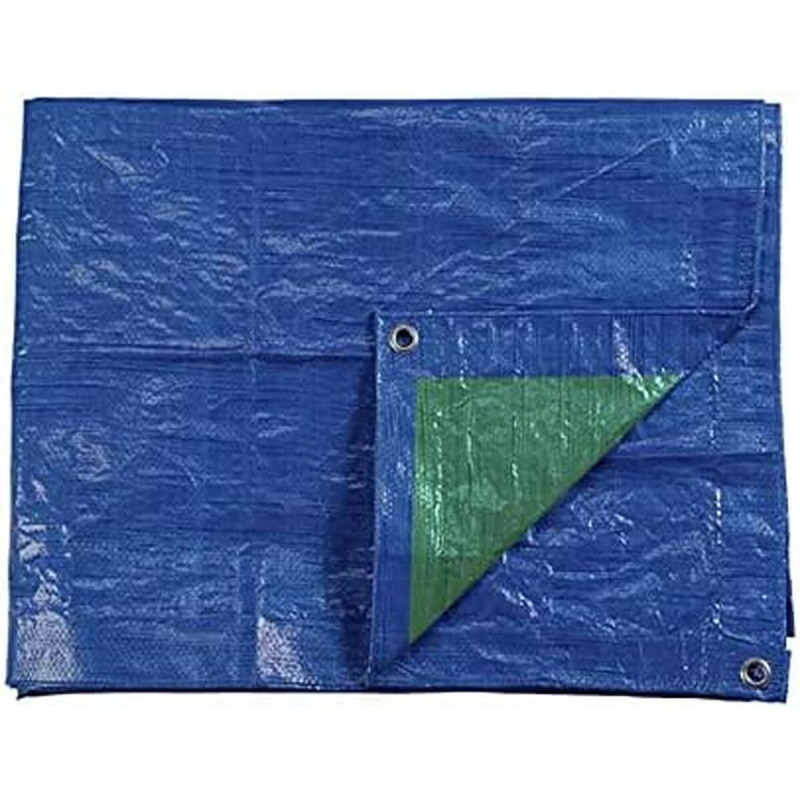 Toldo EDM Doble cara Azul Verde 90 g/m² 4 x 5 m Toldo EDM Doble cara Azul Verde 90 g/m² 4 x 5 m