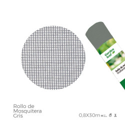 Mosquitera EDM Rollo Gris PVC Fibra de Vidrio 0,8 x 30 m