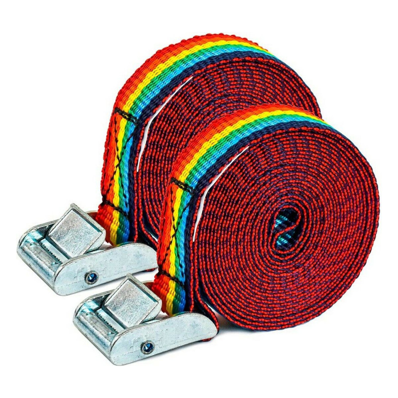 Trinquete Ponsa 027,048,025,920 Multicolor 25 mm x 3 m 2 Unidades Trinquete Ponsa 027,048,025,920 Multicolor 25 mm x 3 m 2 Unidades