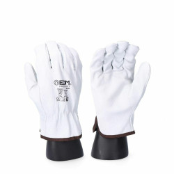 Guantes de Trabajo EDM Transportes Blanco Piel de vaca