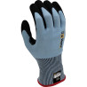 Guantes de Trabajo JUBA K-Rock Negro Azul Táctil Fibra Nitrilo