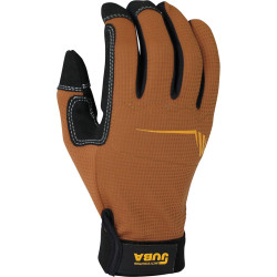 Guantes de Trabajo JUBA Mecanix Táctil Piel Sintética Marrón Spande