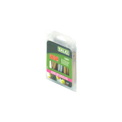 Barras de cola termofusible Salki 430208 Plateado Dorado Purpurina Dec