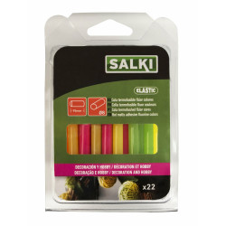 Barras de cola termofusible Salki 430106 Multicolor Decoración Flúor