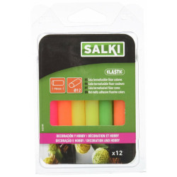 Barras de cola termofusible Salki 430108 Multicolor Decoración Flúor